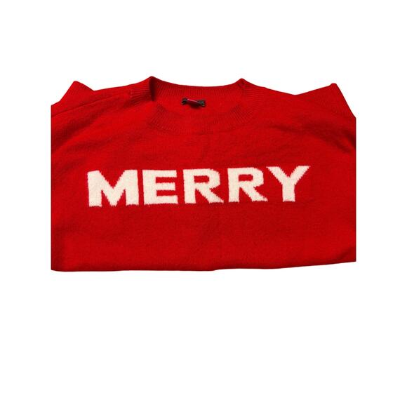 Vince Camuto Christmas Sweater Crew Neck Knit Pullover Cozy Holidays Sz XL Red - Picture 3 of 5